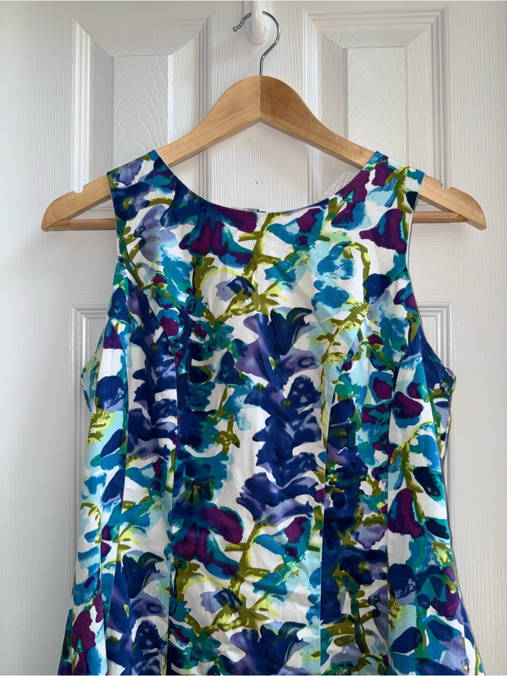 Vintage Ronnie Nicole Sleeveless Floral Fairy Midi Dress 8 Tea party Summer Chic - Picture 2 of 10